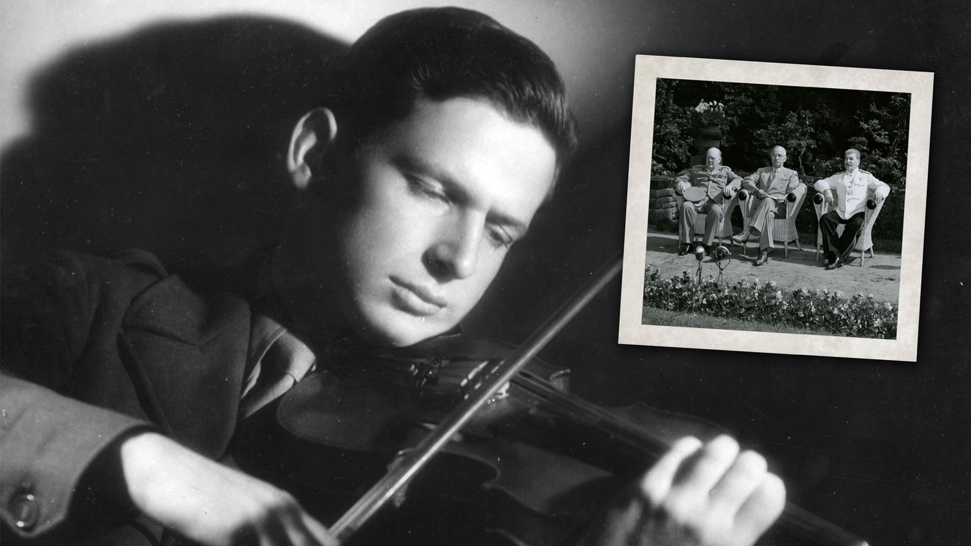 Still image from the film The Rifleman's Violin