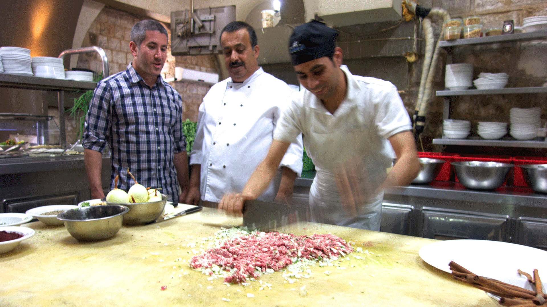 Still image from In Search of Israeli Cuisine